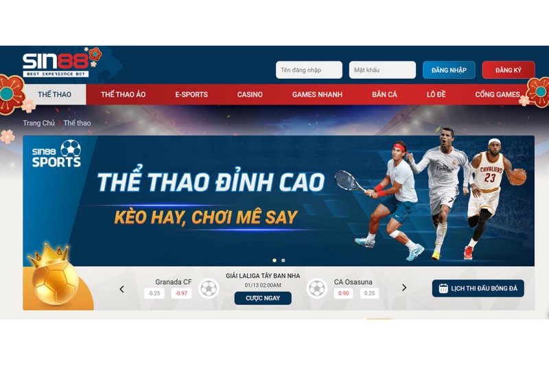Sin88 – Nhà cái uy tín đẳng cấp, chuyên nghiệp và bảo mật